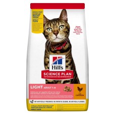 Hill's SCIENCE PLAN Adult Light Сухий корм для схильних до зайвої ваги дорослих котів, з куркою, 1,5 кг Hill's SCIENCE PLAN Adult Light Сухий корм для схильних до зайвої ваги дорослих котів, з куркою, 1,5 кг