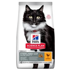 Hill's SCIENCE PLAN Mature Adult 7+ Sterilised Сухий корм для зрілих котів від 7 років, з куркою, 0,3 кг