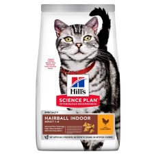 Hill's SCIENCE PLAN Adult Hairball Indoor Сухий корм для виведення грудочок шерсті зі шлунково-кишкового тракту у дорослих домашніх котів, з куркою, 0,3 кг Hill's SCIENCE PLAN Adult Hairball Indoor Сухий корм для виведення грудочок шерсті зі шлунково-кишкового тракту у дорослих домашніх котів, з куркою, 0,3 кг