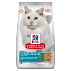 Hill’s SCIENCE PLAN Adult Hypoallergenic Сухий беззерновий корм для дорослих котів із чутливістю до певних компонентів їжі, з яєчним білком і протеїном комах 1,5 кг

