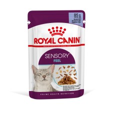 Вологий корм для дорослих котів ROYAL CANIN SENSORY FEEL JELLY шматочки у желе 85г, стимулює відчуття корму Вологий корм для дорослих котів ROYAL CANIN SENSORY FEEL JELLY шматочки у желе 85г, стимулює відчуття корму