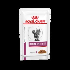 Вологий корм для дорослих котів RENAL FELINE BEEF 0.085 кг Вологий корм для дорослих котів RENAL FELINE BEEF 0.085 кг