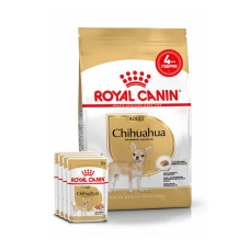 Корм для дорослих собак породи Чихуахуа ROYAL CANIN CHIHUAHUA ADULT 1.5кг + 4 паучі вологого корму у подарунок