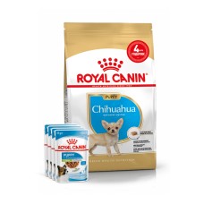 Корм для цуценят породи Чихуахуа ROYAL CANIN CHIHUAHUA PUPPY 1.5 кг + 4 паучі вологого корму у подарунок