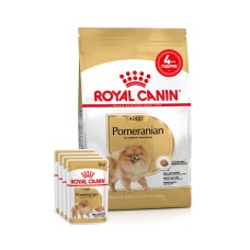 Корм для взрослых собак ROYAL CANIN POMERANIAN ADULT 1.5кг + 4 паучі вологого корму у подарунок