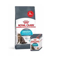 Корм для котів ROYAL CANIN URINARY CARE 2кг + 4 паучі вологого корму у подарунок