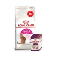 Корм для котів ROYAL CANIN EXIGENT SAVOUR 2кг + 4 паучі вологого корму у подарунок